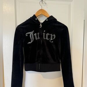 Juicy Couture Black Velour Hoodie
